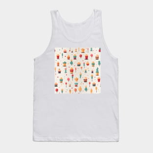 Happy Birthday Party Celebration Pattern 5 Tank Top